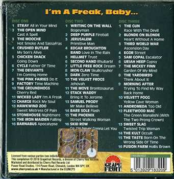 3CD/Dobozkészlet Various: I'm A Freak, Baby... A Journey Through The British Heavy Psych And Hard Rock Underground Scene 1968-72