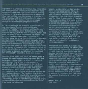 3CD/Dobozkészlet Various: I'm A Freak, Baby... A Journey Through The British Heavy Psych And Hard Rock Underground Scene 1968-72