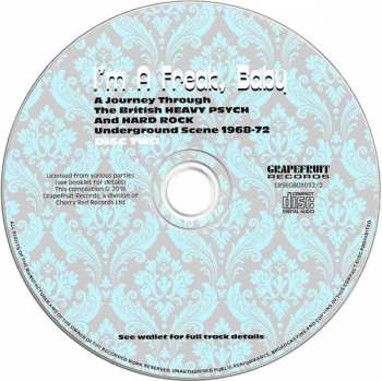 3CD/Dobozkészlet Various: I'm A Freak, Baby... A Journey Through The British Heavy Psych And Hard Rock Underground Scene 1968-72