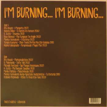 LP Various: I'm Burning... I'm Burning... (Rembetika Gems From The Greek Underground) LTD