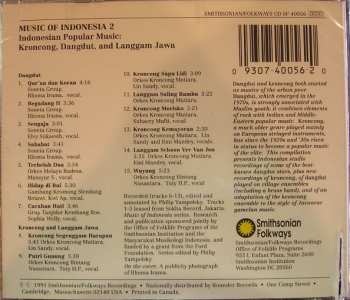 CD Various: Indonesian Popular Music: Kroncong, Dangdut, & Langgam Jawa