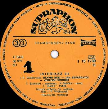 LP Various: Interjazz 3