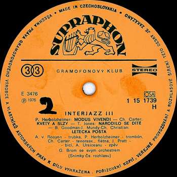 LP Various: Interjazz 3