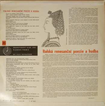 LP Various: Italská Renesanční Poezie A Hudba