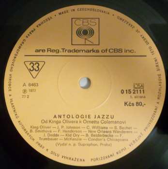 4LP/Dobozkészlet Various: Antologie Jazzu (Od Kinga Olivera K Ornettu Colemanovi) (4xLP + BOX + BOOKLET)