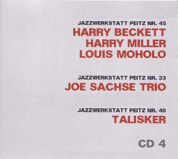 4CD/Dobozkészlet Various: Jazzwerkstatt Peitz 50