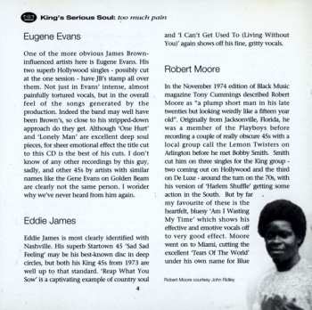 CD Various: King's Serious Soul: Too Much Pain