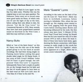 CD Various: King's Serious Soul: Too Much Pain