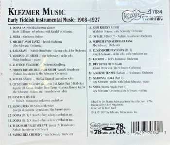 CD Various: Klezmer Music (Early Yiddish Instrumental Music, The First Recordings: 1908-1927)