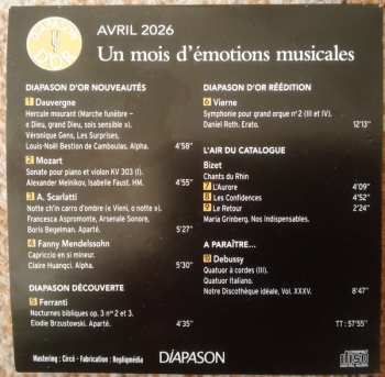 CD Various: Les Plus Beaux CD Du Mois - Avril 2026