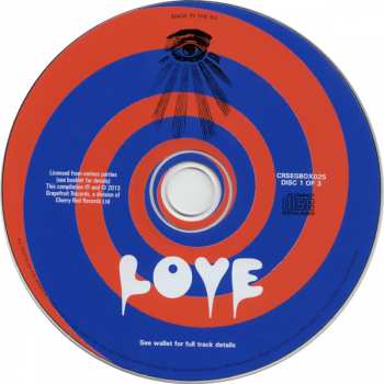 3CD/Dobozkészlet Various: Love, Poetry And Revolution (A Journey Through The British Psychedelic And Underground Scenes 1966-72)