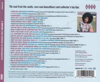 CD Various: Masterpieces Of Modern Soul (Volume 5)