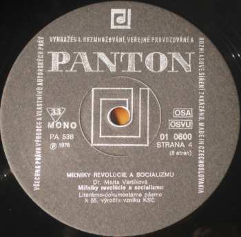 4LP/Dobozkészlet Various: Míl'niky Revolúcie A Socializmu 1921 - 1976