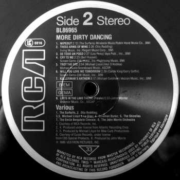 LP Various: More Dirty Dancing