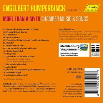 CD Various: More Than A Myth: Chamber Music & Songs By Engelbert Humperdinck