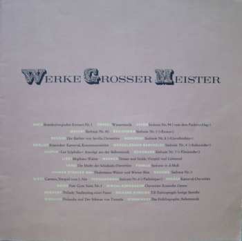 12LP/Dobozkészlet Various: Werke Großer Meister LTD