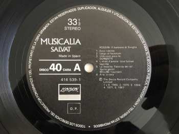 LP Various: Musicalia 40. El Bel Canto