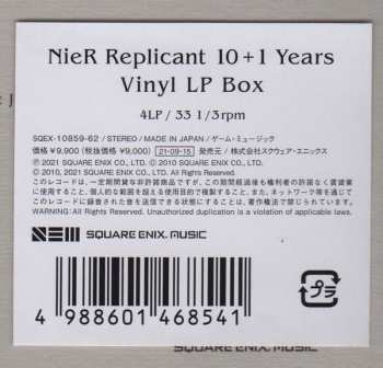 4LP/Dobozkészlet Various: NieR Replicant -10+1 Years- Vinyl LP Box Set LTD