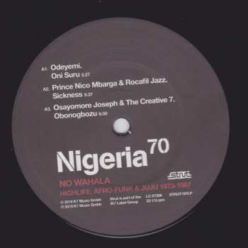 2LP Various: Nigeria 70 (No Wahala: Highlife, Afro-Funk & Juju 1973-1987)