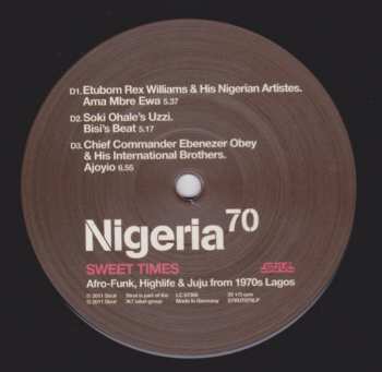 2LP/CD Various: Nigeria 70 (Sweet Times: Afro-Funk, Highlife & Juju From 1970s Lagos) LTD