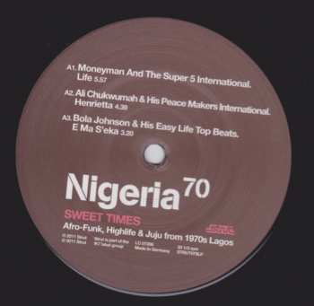 2LP/CD Various: Nigeria 70 (Sweet Times: Afro-Funk, Highlife & Juju From 1970s Lagos) LTD