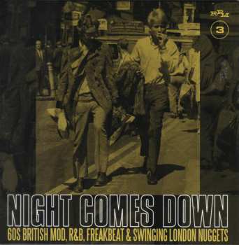 3CD/Dobozkészlet Various: Night Comes Down: 60s British Mod, R&B, Freakbeat & Swinging London Nuggets