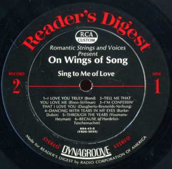 6LP/Dobozkészlet Various: On Wings Of Song (6xLP+BOX)