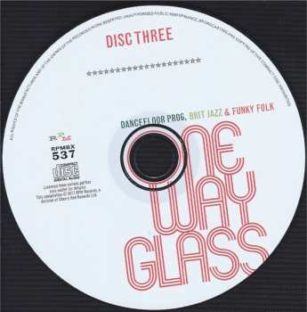 3CD/Dobozkészlet Various: One Way Glass (Dancefloor Prog, Brit Jazz & Funky Folk 1968-1975)