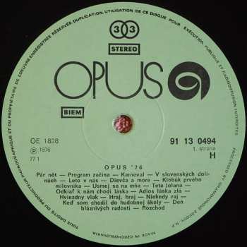 LP Various: Opus '76