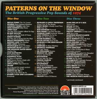 3CD/Dobozkészlet Various: Patterns On The Window (The British Progressive Pop Sounds Of 1974)