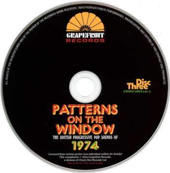 3CD/Dobozkészlet Various: Patterns On The Window (The British Progressive Pop Sounds Of 1974)
