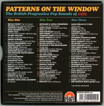 3CD/Dobozkészlet Various: Patterns On The Window (The British Progressive Pop Sounds Of 1974)