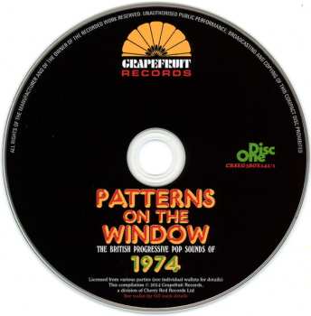3CD/Dobozkészlet Various: Patterns On The Window (The British Progressive Pop Sounds Of 1974)