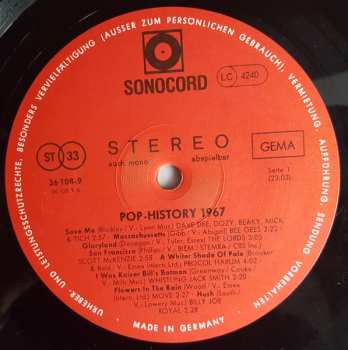 LP Various: Pop History 1967