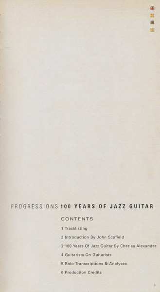 4CD/Dobozkészlet Various: Progressions: 100 Years Of Jazz Guitar
