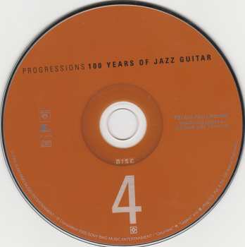 4CD/Dobozkészlet Various: Progressions: 100 Years Of Jazz Guitar