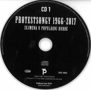 2CD Various: Protestsongy 1966-2017 Zejména V Populární Hudbě