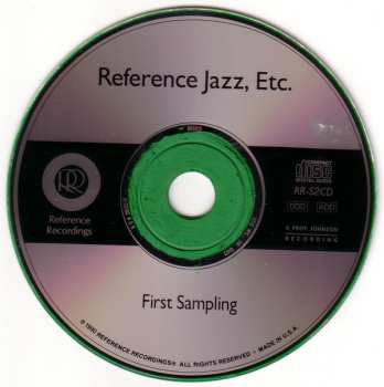 CD Various: Reference Jazz, Etc. - First Sampling