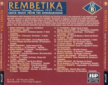 4CD/Dobozkészlet Various: Rembetika (Greek Music From The Underground)
