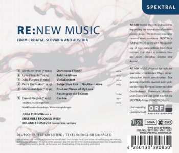 CD Various: RE:NEW MUSIC From Croatia, Slovakia And Austria - Live Recording