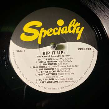 LP Various: Rip It Up: The Best of Specialty Records
