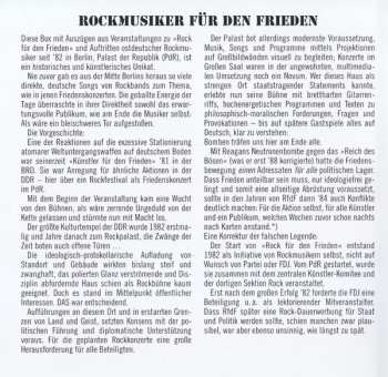 4CD/DVD/Dobozkészlet Various: Rock Für Den Frieden