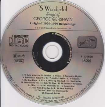 CD Various: 'S Wonderful - Songs Of George Gershwin