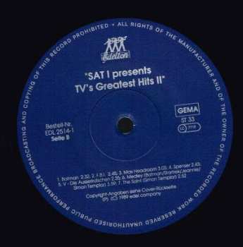 LP Various: SAT.1 Presents TV's Greatest Hits II