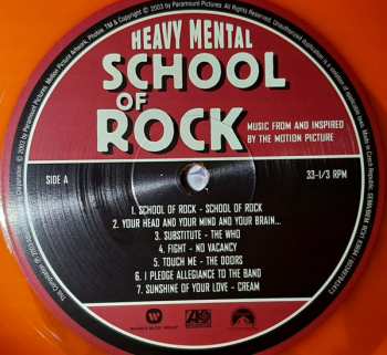 2LP Various: School Of Rock (Music From And Inspired By The Motion Picture) LTD | CLR