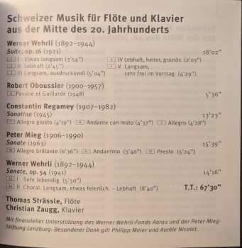 CD Various: Schweizer Musik Für Flöte Und Klavier