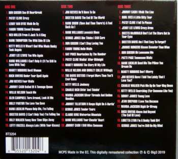 3CD Various: Sea Of Heartbreak - 60 Classic Country Love Songs