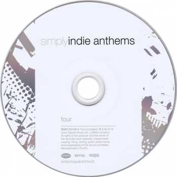 4CD/Dobozkészlet Various: Simply Indie Anthems