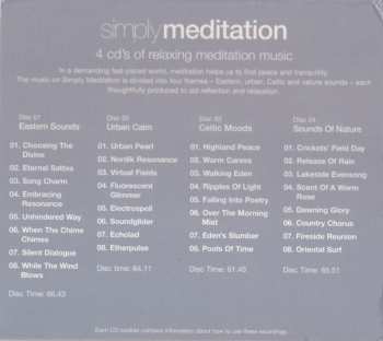 4CD/Dobozkészlet Various: Simply Meditation (4 CD's Of Relaxing Meditation Music)