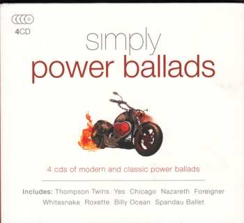 4CD/Dobozkészlet Various: Simply Power Ballads (4 CDs Of Modern And Classic Power Ballads)